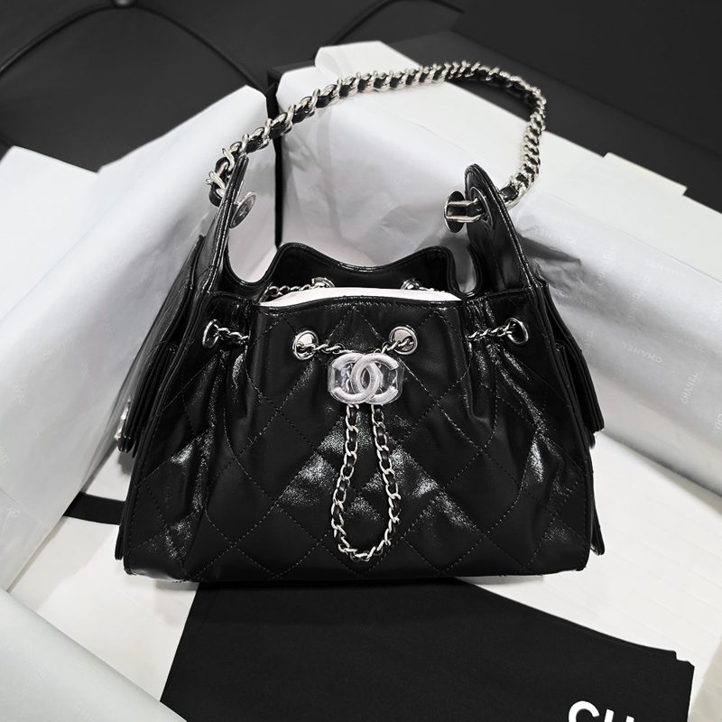 CHANEL 25Bag ํฌ๋ผํ๋ Black Silver Mini