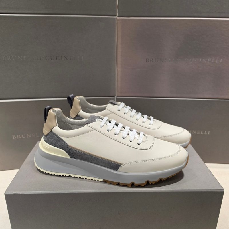 브루넬로 쿠치넬리 Sneakers / 워시드 Suede Runner 그레이