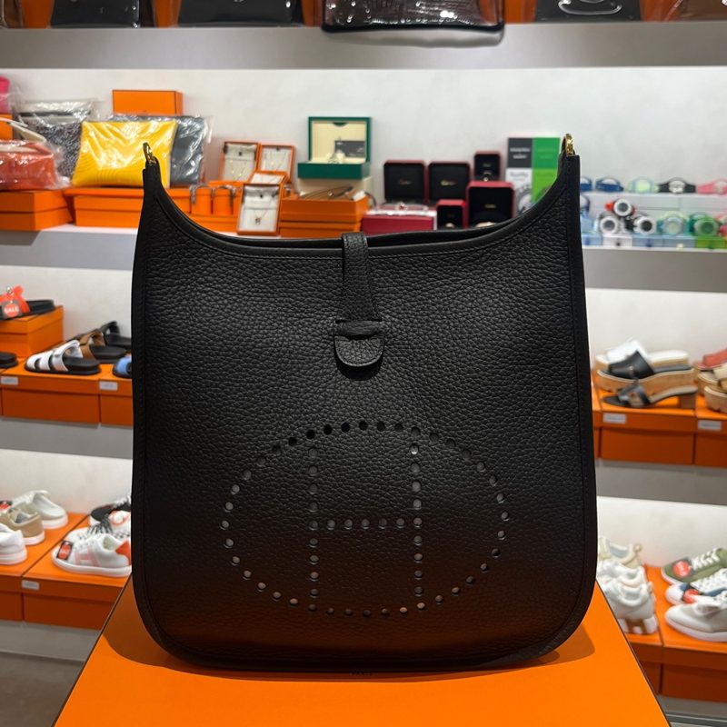 HERMES ์๋ธ๋ฆฐ 29 Bag ๋๋ ๋ง์ค ๋์ Black ํ๋ผ๋ Gold-Tone