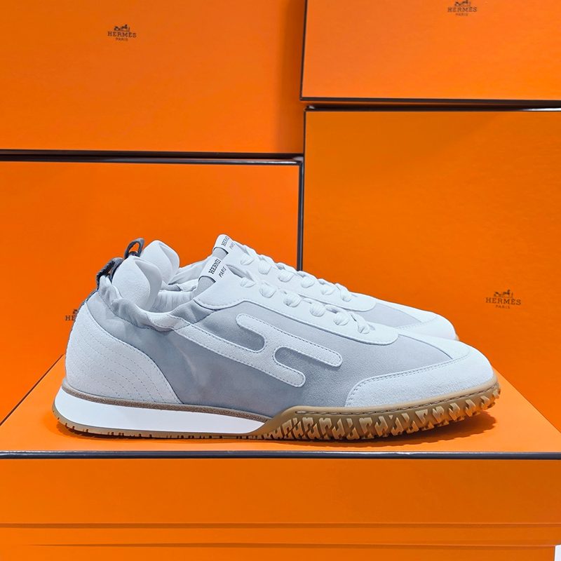 HERMES Suede 고트스킨 Jet Sneakers 아르띠끄