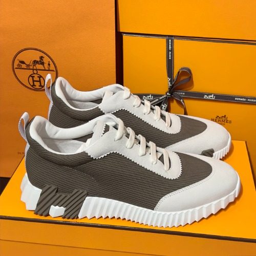 HERMES 바운싱 Sneakers 브라운 Suede H 브라운 Logo