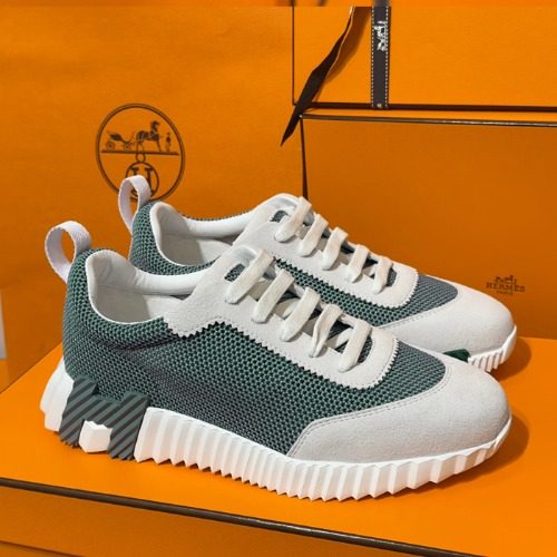 HERMES 바운싱 Sneakers 민트 Mesh H 민트 Logo Men's용
