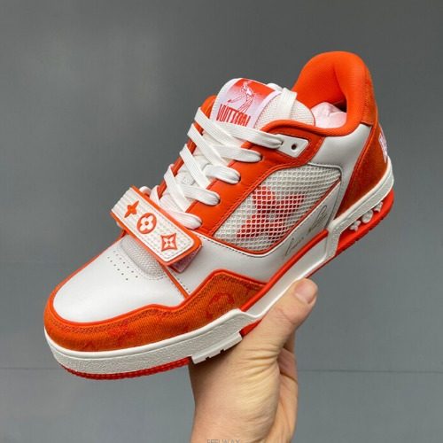 LOUIS VUITTON Velcro Sneakers LV Trainer ์ค๋ ์ง๋ฐ๋