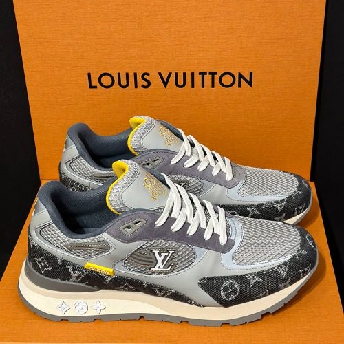 LOUIS VUITTON 런어웨이 그레이 Denim Sneakers
