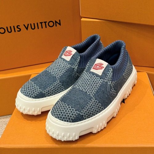 LOUIS VUITTON Sneakers Denim Check 삭스 Sneakers