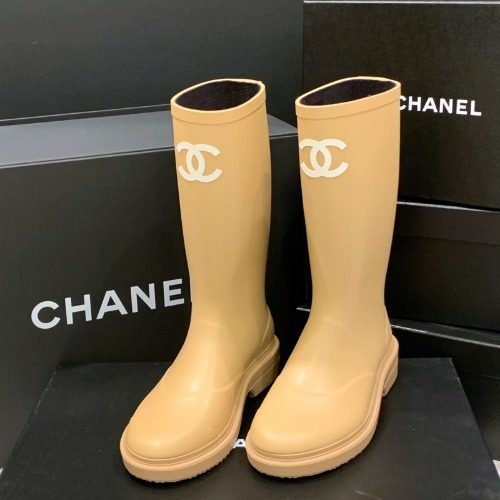 CHANEL Rubber RainBoots 카우초크 베이지
