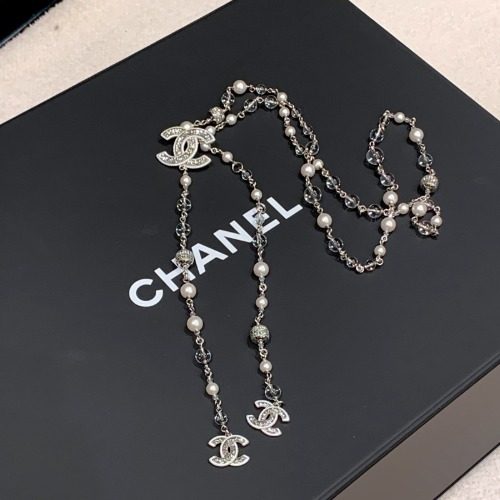 CHANEL 25 S / S Strass Crystal Pendant 펄 Drop 목걸이+Belt 겸용