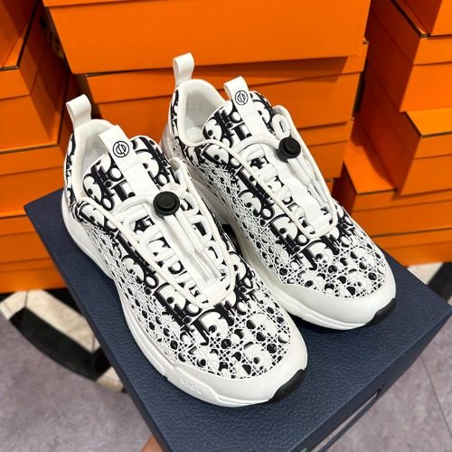 DIOR B24 오블리크 테크니컬 Fabric White Black