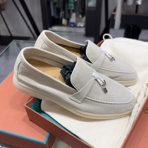 ๋ก๋กํผ์๋ ์ธ๋จธ ์ฐธ์ค Suede ์ํฌ Loafers ๋ชจ์นด์ ๋ฒ ์ด์ง ํ์ดํธ์ฐธ