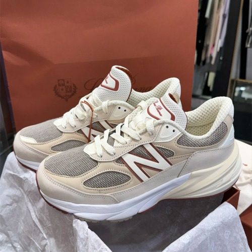 ๋ก๋กํผ์๋X๋ด๋ฐ๋์ค 990v6 ๋ฉ์ด๋์ธ USA Cream Sneakers Women's์ฉ