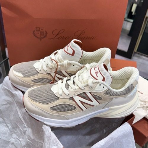 ๋ก๋กํผ์๋X๋ด๋ฐ๋์ค 990v6 ๋ฉ์ด๋์ธ USA Cream Sneakers Men's์ฉ