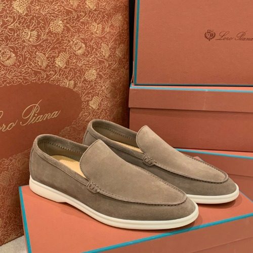 로로피아나 Suede Loafers 모카신 Classic 브라운