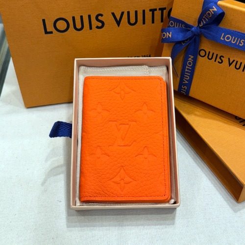 LOUIS VUITTON 카우하이드 토리옹 Leather Pocket Card Wallet 오렌지