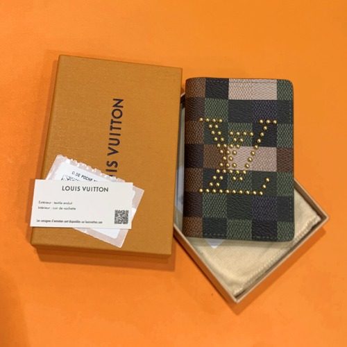 LOUIS VUITTON 퍼렐 윌리엄스 다미에 카모플라주 Pocket Card Wallet