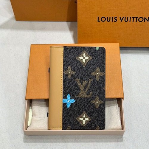 LOUIS VUITTON 타일러 Monogram 카우하이드 Leather Pocket Card Wallet