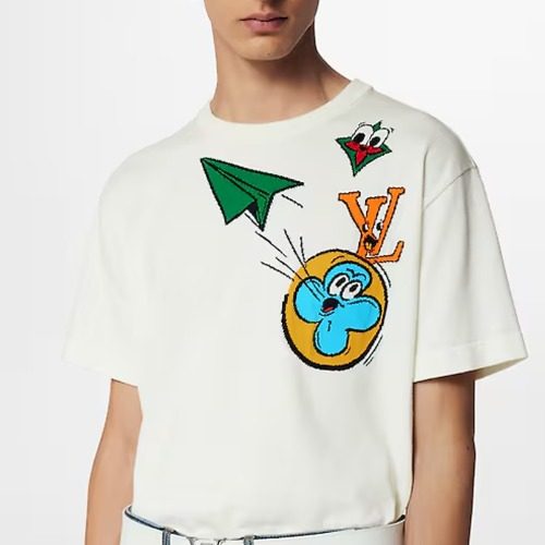 LOUIS VUITTON Monogram ์ฝ๋ฏน์ค ์ธ๋ฐ๋ฅด์์ Short ์ฌ๋ฆฌ๋ธ๋ Crew Neck Knit