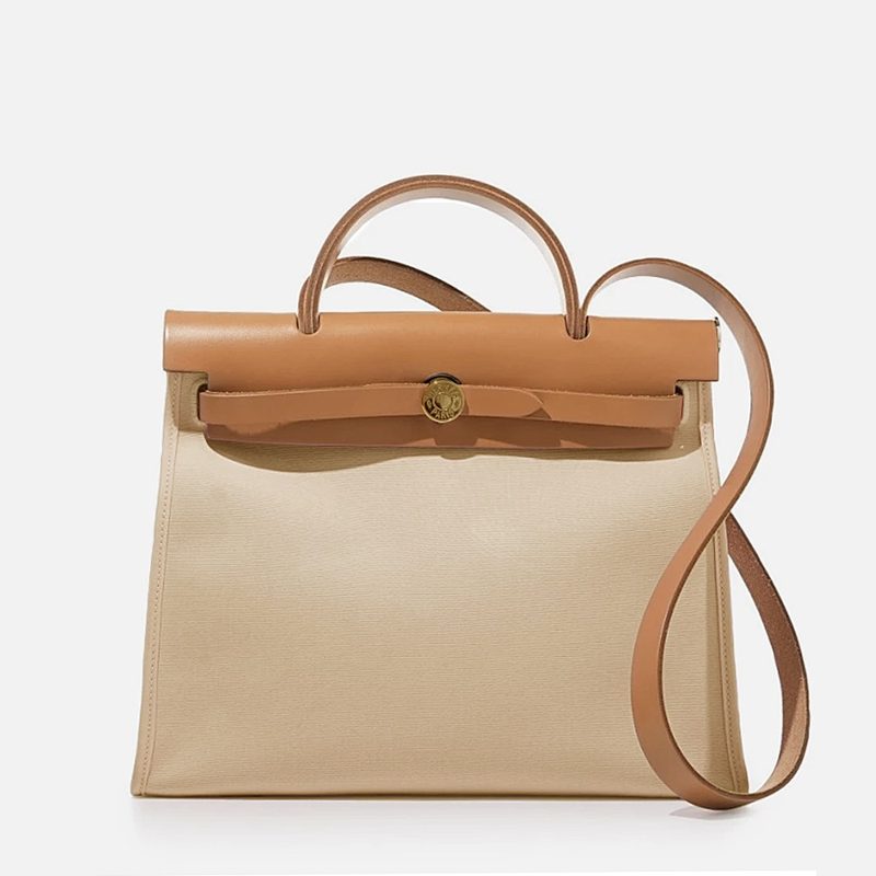 HERMES 에르백 31 Shoulder Tote Canvas 베통 Gold-Tone