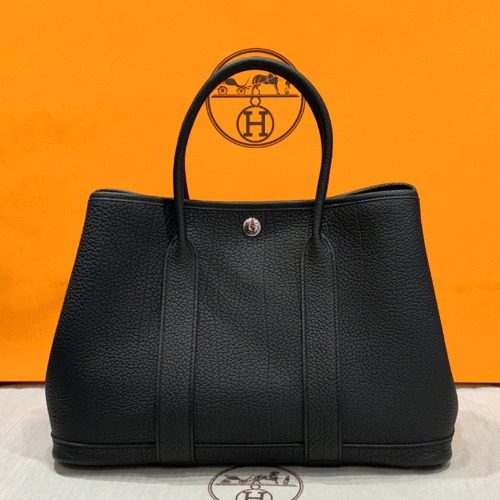 HERMES ๊ฐ๋ ํํฐ 30 Bag ๋ค๊ณค๋ค ํ๋ผ๋ ํ๋์จ์ด Black
