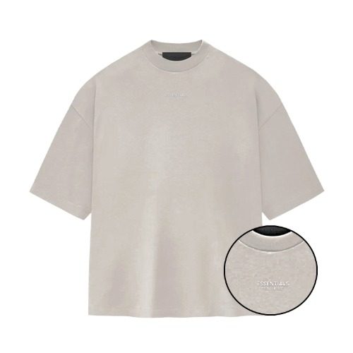 피어 오브 갓 Essential Small Logo Short Sleeve T-Shirt Silver