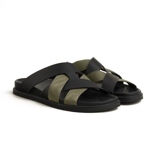 HERMES μΉ΄μ§λ―Έλ₯΄ Slippers Calfskin μΉ΄ν€